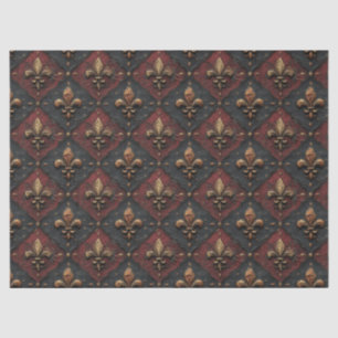 Papier Mousseline Motif de bois sculpté gothique (2)