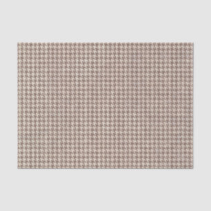 Papier Mousseline Motif de brun de pied-de-poule