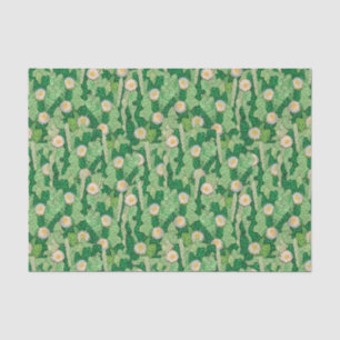 Papier Mousseline Motif de camouflage vert succulent cactus en flora