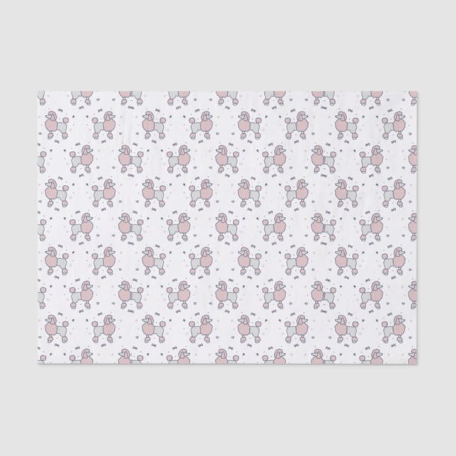 Papier Mousseline Motif de canicules Fluffy Rose (Recto)