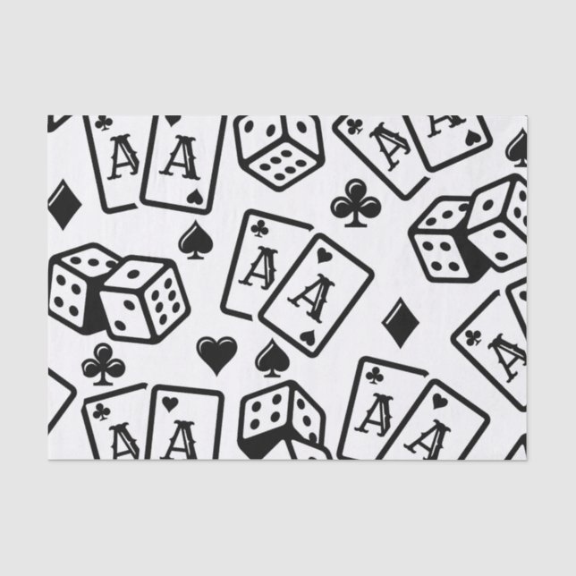 Papier Mousseline Motif de casino (Recto)
