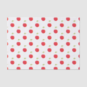 Papier Mousseline Motif de cerise aquarelle