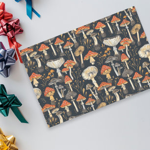 Papier Mousseline Motif de champignons