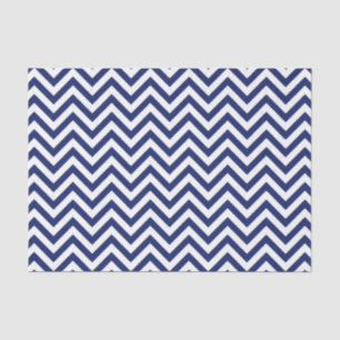 Papier Mousseline Motif de Chevron de rayures de zigzag de bleu