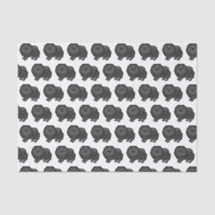 Papier Mousseline Motif de chien de dessin animé mignon Pomeranian n