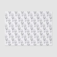 Motif de chien de dessin animé mignon Staffie angl