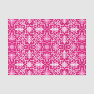 Papier Mousseline Motif de Chinois de Nouveau d'art - rose de