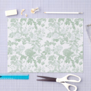Papier Mousseline Motif de chinoiserie française de roses florales v