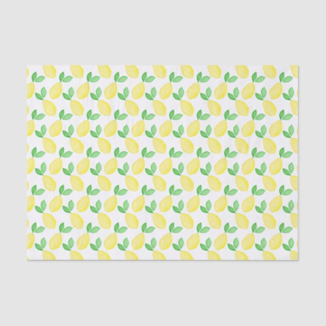 Papier Mousseline Motif de citron vert (Recto)