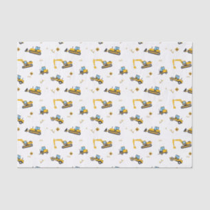 Papier Mousseline Motif de construction pour enfants de la fête de c