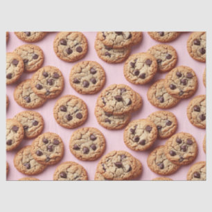 Papier Mousseline Motif de cookies à puces de chocolat sur découpage