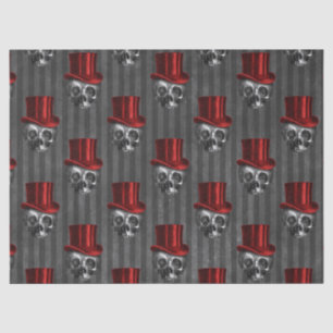 Papier Mousseline Motif de crâne steampunk cool