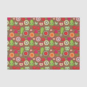 Papier Mousseline Motif de cuisine de fruit