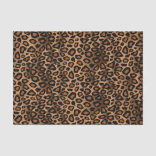 Papier Mousseline Motif de design de Leopard Brown