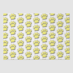 Papier Mousseline Motif de dessin à mâchoires pour chien d'éclat d'o