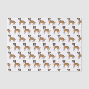 Papier Mousseline Motif de dessin chatoyant de Boxer