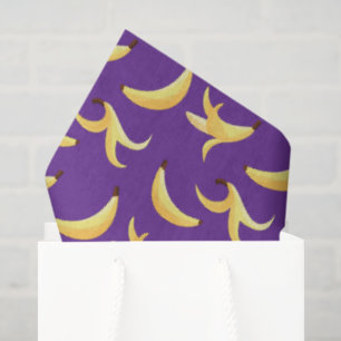 Papier Mousseline Motif de fête drôle de jeu de mots sur la banane,
