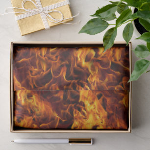 Papier Mousseline Motif de feu et de flamme