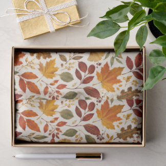 Papier Mousseline Motif de feuilles d'automne