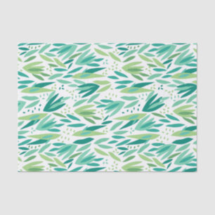 Papier Mousseline Motif de feuilles vertes tropicales