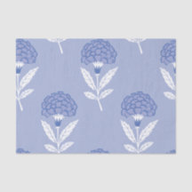 Motif de fleurs bleues sans couture papier