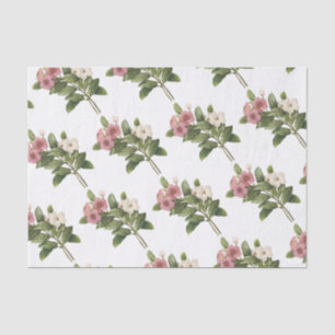 Papier Mousseline Motif de fleurs de périphérie