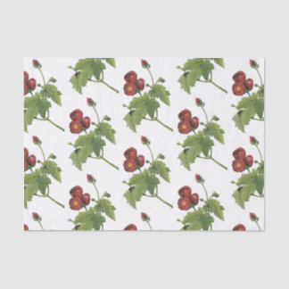 Papier Mousseline Motif de fleurs mauve