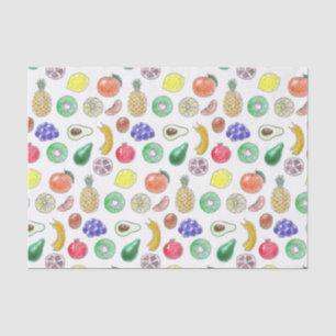 Papier Mousseline Motif de fruits