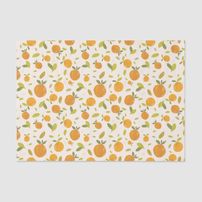 Papier Mousseline Motif de fruits cuits à la chair (Recto)