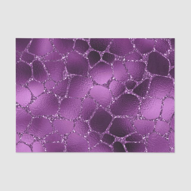 Papier Mousseline Motif de girafes de Parties scintillant de glam Om (Recto)