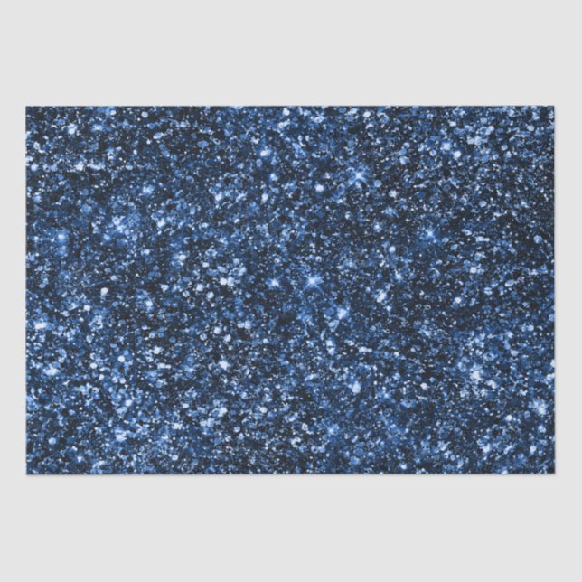 Papier Mousseline Motif de glam de Parties scintillant Royal Blue él (Recto)