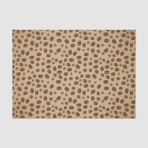 Papier Mousseline Motif de grains de café