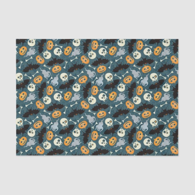 Papier Mousseline Motif de Halloween (Recto)