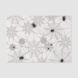 Papier Mousseline Motif de Halloween de toiles d'araignée