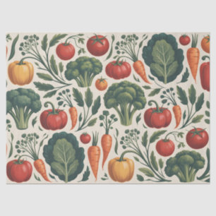 Papier Mousseline Motif de jardin botanique végétal vintage