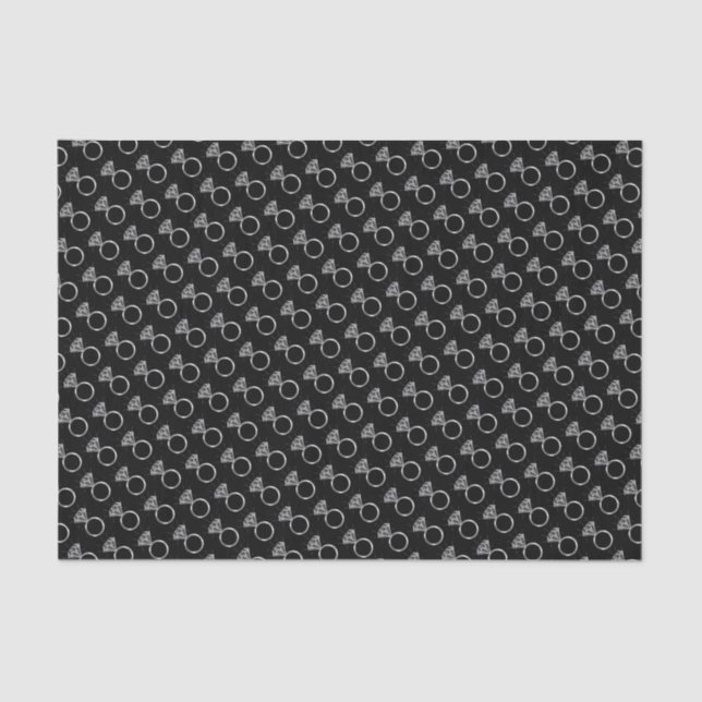 Papier Mousseline Motif de la ceinture Fiançailles de diamant (Recto)