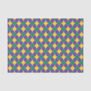 Papier Mousseline Motif de la Couronne Mardi Gras