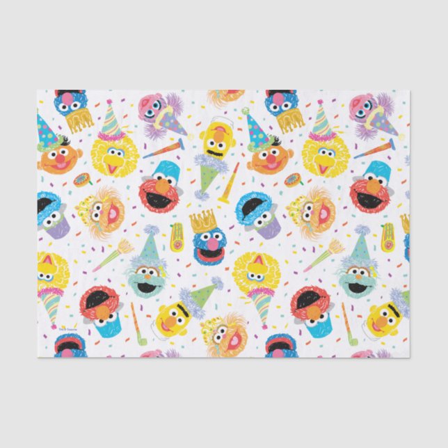 Papier Mousseline Motif de la fête des Pals sésame Crayon (Recto)