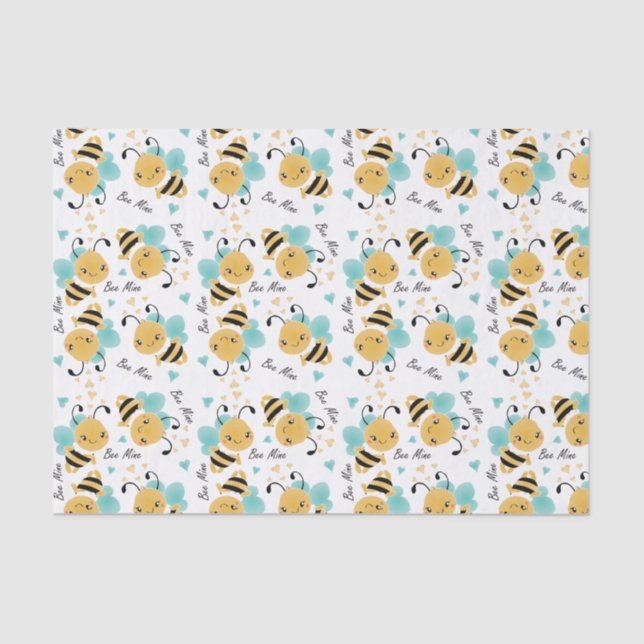 Papier Mousseline Motif de la mine Bumblebee Bee (Recto)