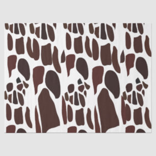 Papier Mousseline Motif de la peau de girafe