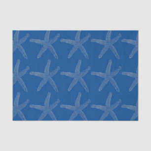 Papier Mousseline Motif de la plage Marine côtière Blue Custom