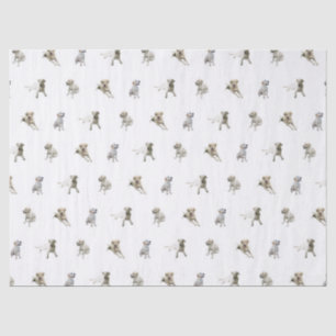 Papier Mousseline Motif de labrador retriever (blanc)