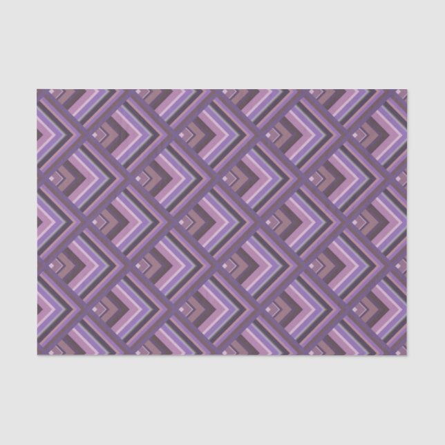 Papier Mousseline Motif de l'échelle des bandes de mauve (Recto)