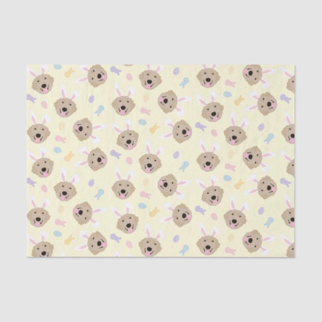 Papier Mousseline Motif de l'épreuve de Pâques Bunny (Recto)