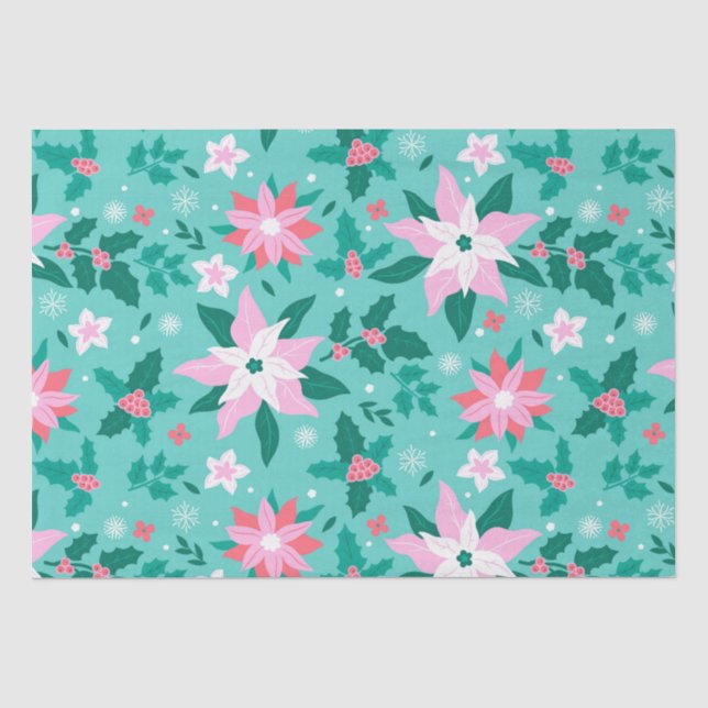 Papier Mousseline Motif de Noël (Recto)