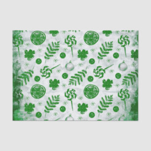 Papier Mousseline Motif de Noël aquarelle
