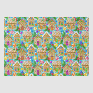 Papier Mousseline Motif de Noël de pain d'épices