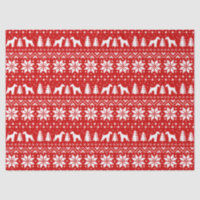 Motif de Noël de silhouettes d'Airedale Terrier