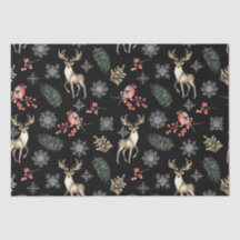 Motif de Noël sans couture avec cerfs et bâtons