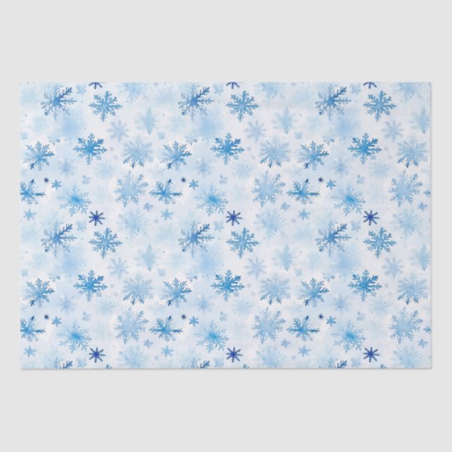 Papier Mousseline Motif de Noël Snowflake (Recto)